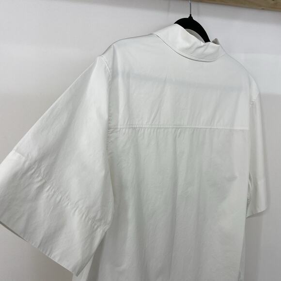 COS Size EURO 34 US 4 / S Cotton Rubab Tunic Top White Resort Wear Minimalist - Picture 5 of 8